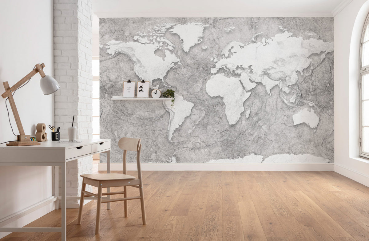 World Relief Wall Mural – Wallcrown Design Center Inc.